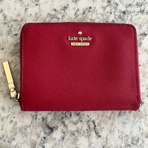Kate Spade Cameron Street Laine Wallet Red Leather